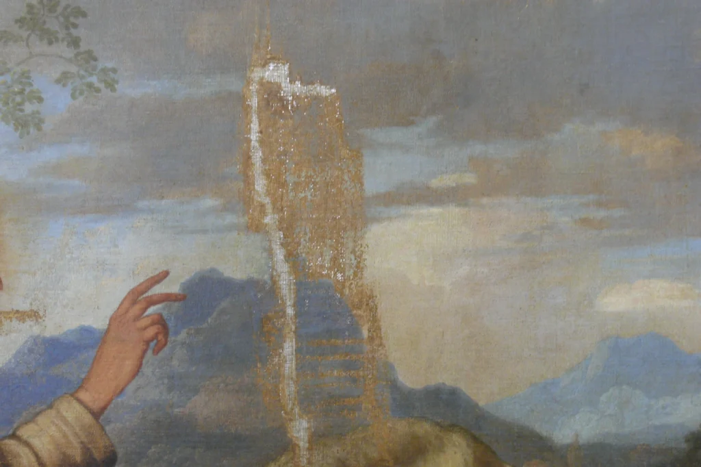 particolare prima della stuccatura